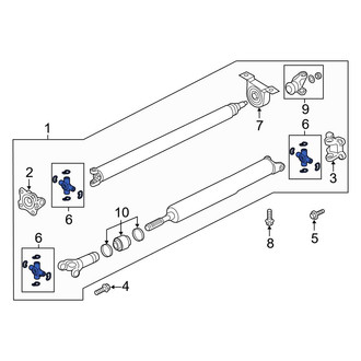 Ford OE - Rear Forward Universal Joint