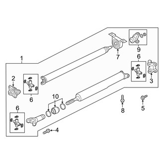 Ford OE - Rear Suspension - Drive Shaft (4WD)