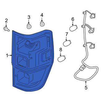 Ford OE - Rear Left Tail Light Assembly