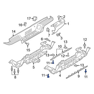 Ford OE - Quarter Panel Trim Panel Clip