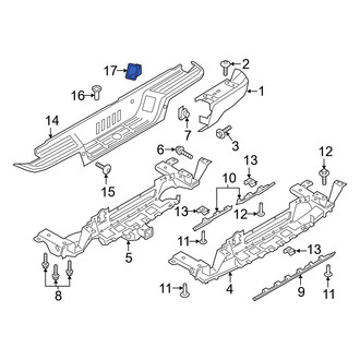 Ford OE - Rear Left Upper Bumper Cover Spacer Panel