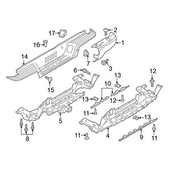 Ford OE - Rear Bumper - Bumper & Components (SuperCab / SuperCrew)