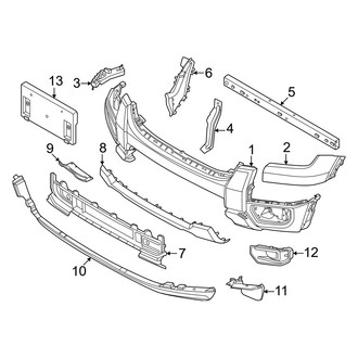 Ford OE - Front Bumper - Bumper & Components (W/O Chrome Package)
