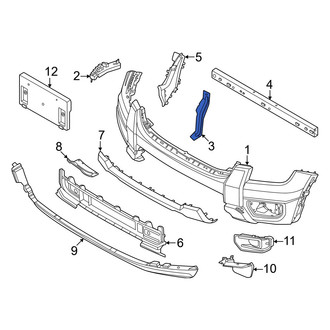 Ford OE - Front Left Bumper Face Bar Bracket