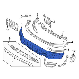 Ford OE - Front Bumper Face Bar