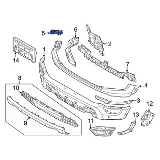 Ford OE - Front Left Outer Bumper Cover Bracket