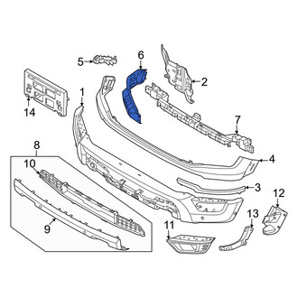 Ford OE - Front Right Inner Bumper Cover Bracket