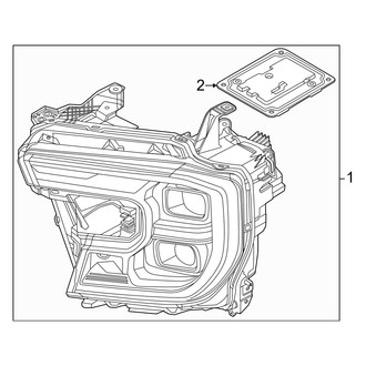 Ford OE - Front Lamps - Headlamp Components (Projector Type), (Lariat / Raptor)