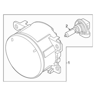 Ford OE - Front Lamps - Fog Lamps (Halogen), (XL)