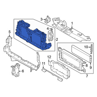 Ford OE - Front Upper Radiator Shutter Assembly