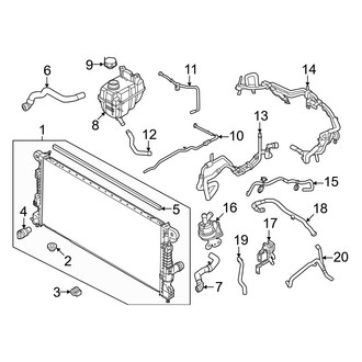 Ford OE - Cooling - Radiator & Components (2.3L)