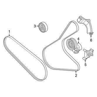 Ford OE - Cooling - Belts & Pulleys (Lariat / XL / XLT 2.3L)