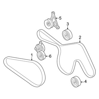 Ford OE - Cooling - Belts & Pulleys (2.7L)