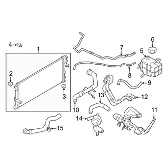 Ford OE - Cooling - Radiator & Components (3.0L)