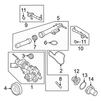 Ford OE - Cooling - Water Pump (3.0L)