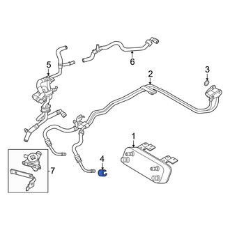 Ford OE - Lower Transmission Oil Cooler Line Clamp