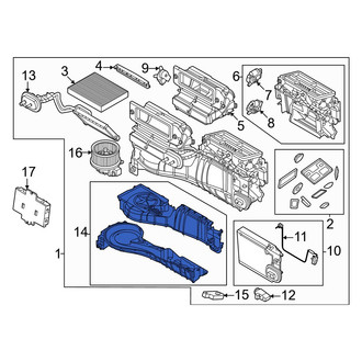 Ford OE - HVAC Blower Motor Housing