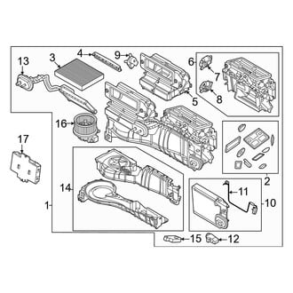 Ford OE - Air Conditioner & Heater - Evaporator & Heater Components