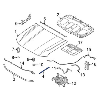 Ford OE - Front Outer Hood Seal