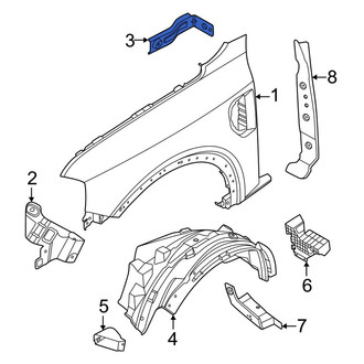 Ford OE - Rear Left Fender Bracket