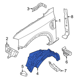 Ford OE - Front Left Fender Splash Shield
