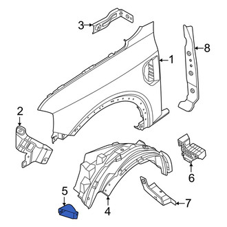 Ford OE - Front Left Fender Liner Support Bracket