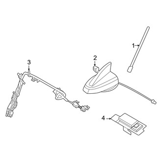 Ford OE - Electrical - Antenna (Lariat / Raptor / XL / XLT)
