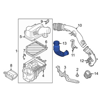 Ford OE - Rear Right Engine Air Intake Hose