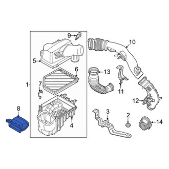 Ford OE - Front Engine Air Intake Hose