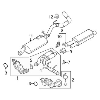 Ford OE - Exhaust System - Exhaust Components (2.7L)