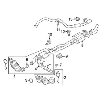 Ford OE - Exhaust System - Exhaust Components (3.0L)