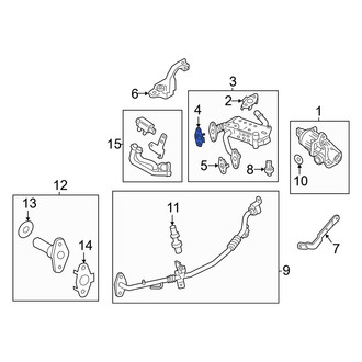 Ford OE - Right Exhaust Gas Recirculation (EGR) Cooler Gasket