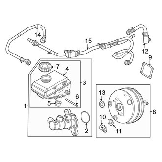 Ford OE - Cab - Components on Dash Panel (W/O Electric Brake Booster)