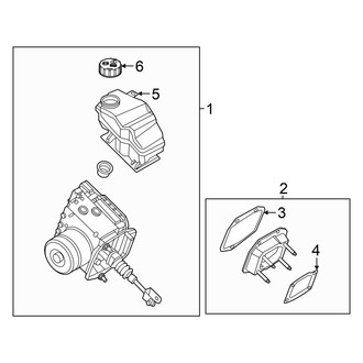 Ford OE - Cab - Components on Dash Panel (With Electric Brake Booster), (Lariat / Raptor / XL / XLT)