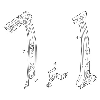 Ford OE - Cab - Center Pillar