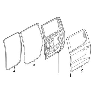 Ford OE - Rear Door - Door & Components