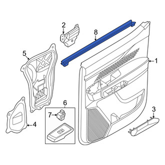 Ford OE - Rear Right Door Window Belt Weatherstrip