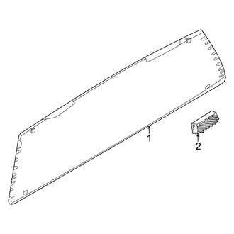 Ford OE - Back Glass (Stationary), (XLT)