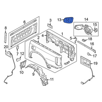 Ford OE - Rear Fuel Filler Door
