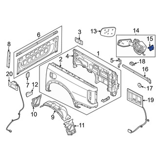 Ford OE - Rear Fuel Door Latch