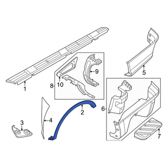 Ford OE - Rear Left Wheel Arch Molding