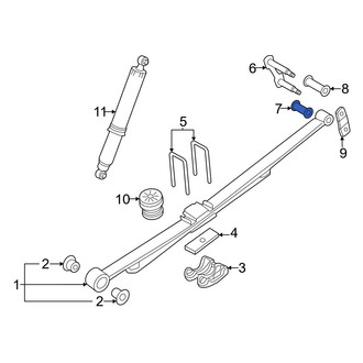 Ford OE - Rear Lower Leaf Spring Shackle Bushing