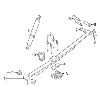 Ford OE - Rear Suspension - Suspension Components (Lariat / XL / XLT)