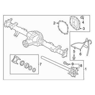 Ford OE - Rear Suspension - Axle Housing (Lariat / XL / XLT)