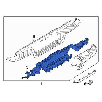 Ford OE - Rear Bumper Face Bar Reinforcement Beam
