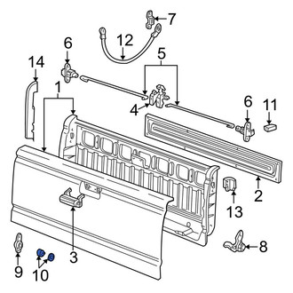 Ford OE - Rear Left Tailgate Hinge Cover