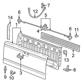 Ford OE - Pick Up Box - Tail Gate (2.3L / 4.0L)