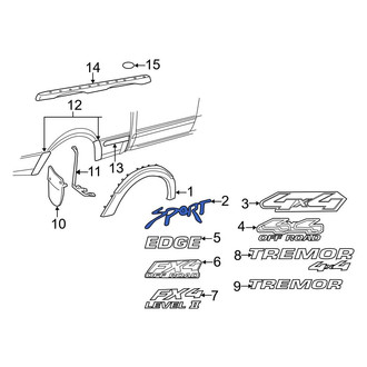 Ford OE - Rear Exterior Decal