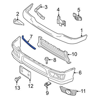 Ford OE - Front Right Lower Bumper Cover Spacer Panel