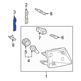 Ford OE - Outer Headlight Fastener Clip